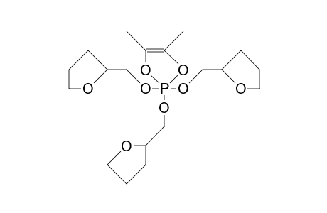 2,2,2-Tri(tetrahydro-furfuryl)-2,2-dihydro-4,5-dimethyl-1,3,2-dioxa-phosphol-4-ene