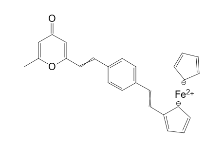 2-[4-(2-Ferrocenylvinyl)styryl]-6-methyl-4H-pyran-4-one