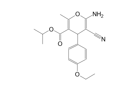 isopropyl 6-amino-5-cyano-4-(4-ethoxyphenyl)-2-methyl-4H-pyran-3-carboxylate