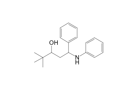 1-Anilino-4,4-dimethyl-1-phenyl-3-pentanol