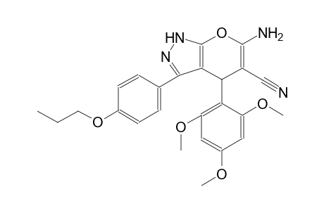 6-amino-3-(4-propoxyphenyl)-4-(2,4,6-trimethoxyphenyl)-1,4-dihydropyrano[2,3-c]pyrazole-5-carbonitrile