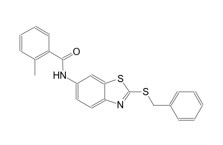 N-[2-(benzylsulfanyl)-1,3-benzothiazol-6-yl]-2-methylbenzamide