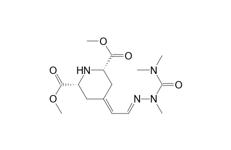 2,6-Piperidinedicarboxylic acid, 4-[[[(dimethylamino)carbonyl]methylhydrazono]ethylidene]-, dimethyl ester, [2.alpha.,4(E),6.alpha.]-