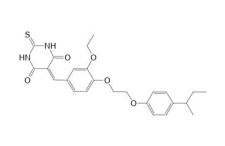 5-[3-ethoxy-4-[2-(4-sec-butylphenoxy)ethoxy]benzylidene]-2-thioxo-hexahydropyrimidine-4,6-quinone