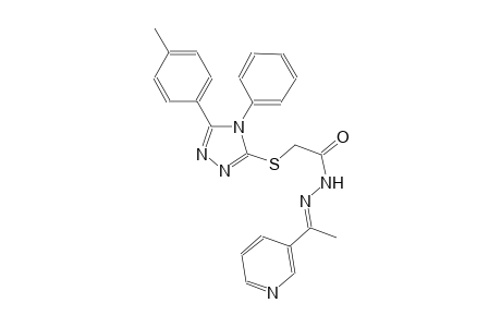 2-{[5-(4-methylphenyl)-4-phenyl-4H-1,2,4-triazol-3-yl]sulfanyl}-N'-[(E)-1-(3-pyridinyl)ethylidene]acetohydrazide