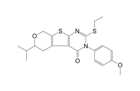 2-(ethylsulfanyl)-6-isopropyl-3-(4-methoxyphenyl)-3,5,6,8-tetrahydro-4H-pyrano[4',3':4,5]thieno[2,3-d]pyrimidin-4-one