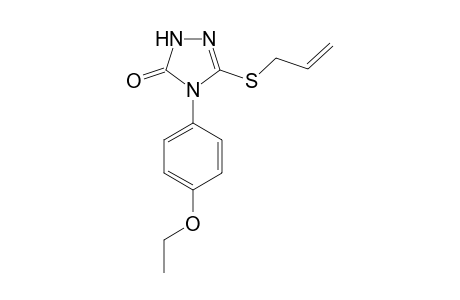 4-p-Ethoxyphenyl-3-allylthio-.delta.(2)-1,2,4-triazolin-5-one