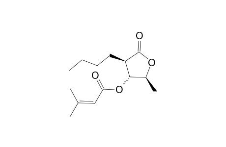 (2S,3R,4R)-4-Butyl-2-methyl-5-oxotetrahydrofuran-3-yl 3-methylbut-2-enoate