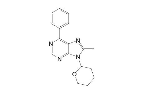 8-Methyl-6-phenyl-9-(tetrahydropyran-2-yl)purine