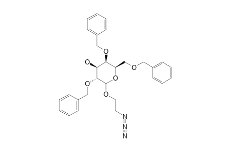 (3R,4S,5R,6R)-2-(2-azidoethoxy)-3,5-bis(benzyloxy)-6-(benzyloxymethyl)tetrahydropyran-4-ol