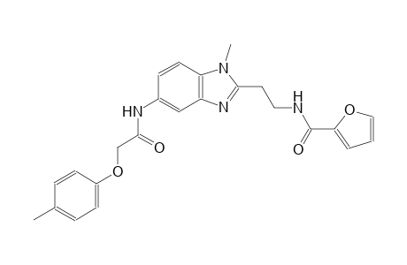 N-[2-(1-methyl-5-{[(4-methylphenoxy)acetyl]amino}-1H-benzimidazol-2-yl)ethyl]-2-furamide