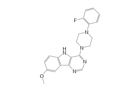 4-[4-(2-fluorophenyl)-1-piperazinyl]-8-methoxy-5H-pyrimido[5,4-b]indole