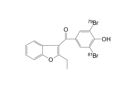 Benzbromarone isotope MS2