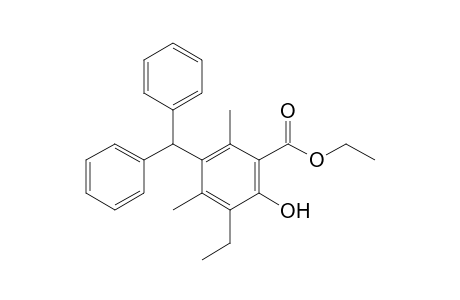 Ethyl 3-diphenylmethyl-5-ethyl-6-hydroxy-2,4-dimethylbenzoate