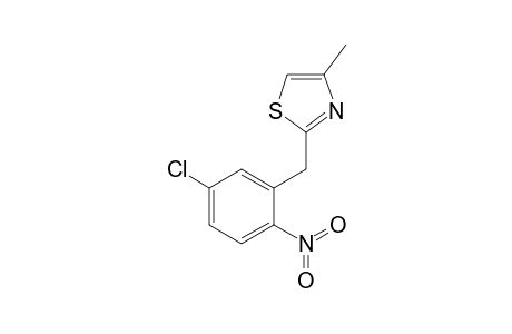 2-(5-Chloro-2-nitrobenzyl)-4-methylthiazole