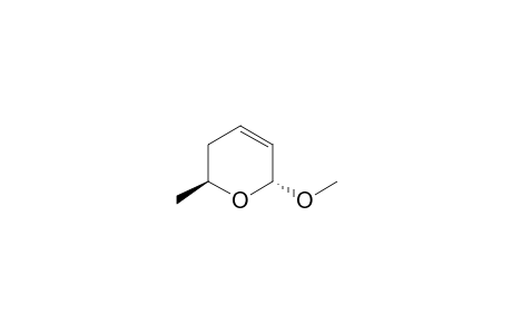 2H-Pyran, 3,6-dihydro-6-methoxy-2-methyl-, trans-(.+-.)-