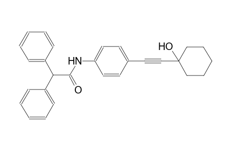 N-{4-[(1-hydroxycyclohexyl)ethynyl]phenyl}-2,2-diphenylacetamide