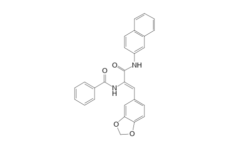 N-[2-benzo[1,3]dioxol-5-yl-1-(naphthalen-2-ylcarbamoyl)-vinyl]-benzamide