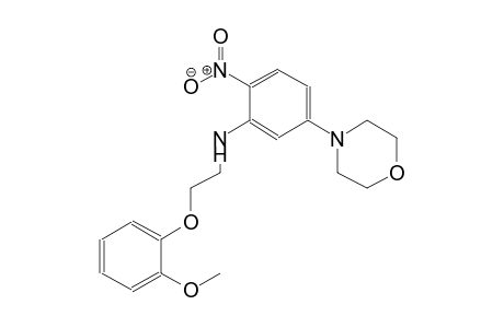 benzenamine, N-[2-(2-methoxyphenoxy)ethyl]-5-(4-morpholinyl)-2-nitro-