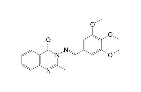 2-methyl-3-[(3,4,5-trimethoxybenzylidene)amino]-4(3H)-quinazolinone