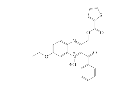 (3-benzoyl-6-ethoxy-4-oxido-2-quinoxalinyl)methyl 2-thiophenecarboxylate