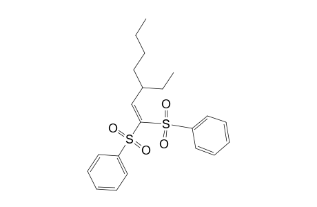 Benzene, 1,1'-[(3-ethyl-1-heptenylidene)bis(sulfonyl)]bis-