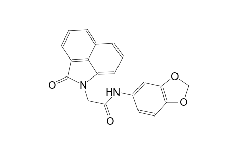 Acetamide, 2-(2-oxo-2H-benzo[cd]indol-1-yl)-N-(3,4-methylenedioxyphenyl)-