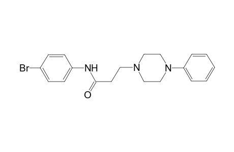 N-(4-bromophenyl)-3-(4-phenyl-1-piperazinyl)propanamide
