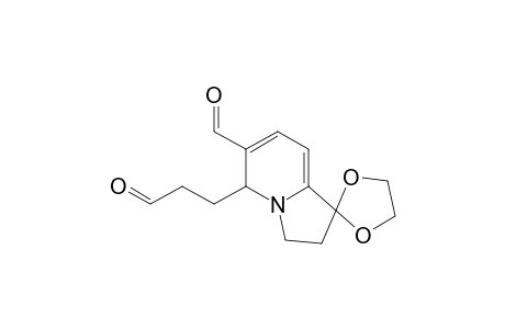 2',3'-Dihydro-5'-oxo-propylspiro[1,3-dioxolane-2,1'-(5'H)-indolizine]-6'-carboxaldehyde