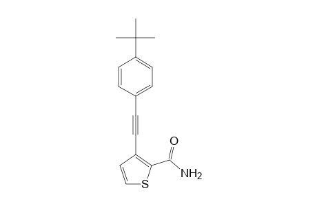 3-((4-tert-Butylphenyl)ethynyl)thiophene-2-carboxamide