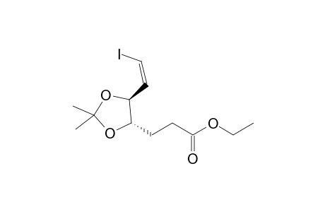 3-[(4S,5S)-5-[(Z)-2-iodoethenyl]-2,2-dimethyl-1,3-dioxolan-4-yl]propanoic acid ethyl ester