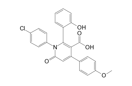 1-(4-Chlorophenyl)-4-(4-methoxyphenyl)-6-(2-hydroxyphenyl)-5-carboxy-2-oxo-1,2-dihydropyridine