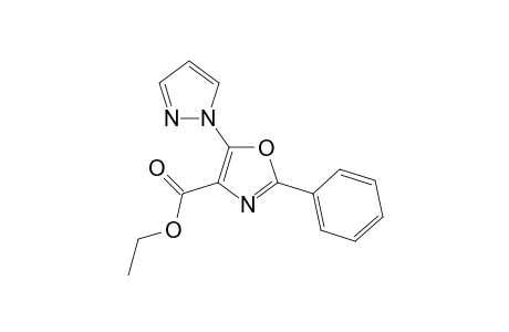 Ethyl ester of 5-(1H-pyrazol-1-yl)-2-phenyl-4-oxazolecarboxylic acid