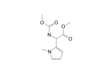 METHOXYCARBONYLAMINO-(1-METHYL-1H-PYRROL-2-YL)-ACETIC-ACID-METHYLESTER