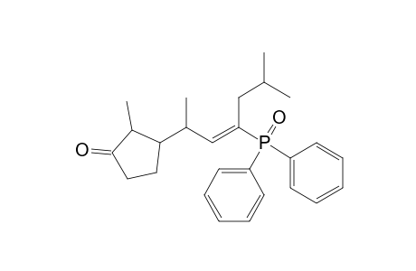 (1'RS,2SR,2'E,3RS)-3-[3'-(diphenylphosphinoyl)-1',5'-dimethylhex-2'-enyl]-2-methylcyclopentanone