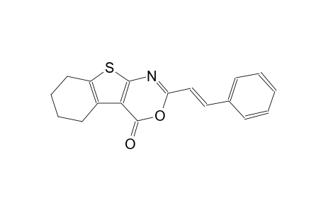 2-[(E)-2-phenylethenyl]-5,6,7,8-tetrahydro-4H-[1]benzothieno[2,3-d][1,3]oxazin-4-one
