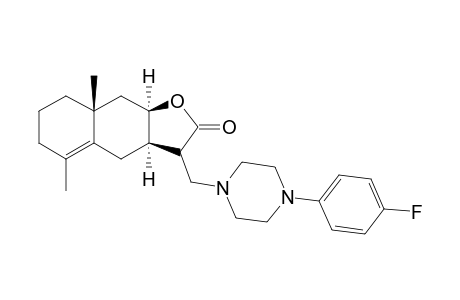(3aR,8aR,9aR)-3-[[4-(4-fluorophenyl)-1-piperazinyl]methyl]-5,8a-dimethyl-3,3a,4,6,7,8,9,9a-octahydrobenzo[f]benzofuran-2-one