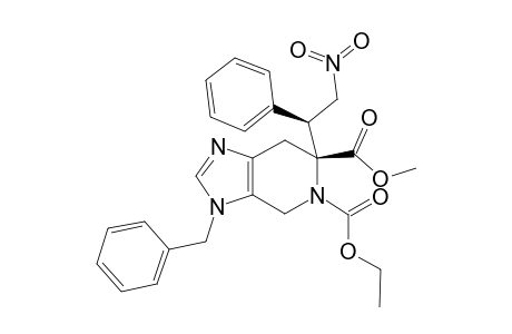 METHYL-(6R*,1'S*)-3-BENZYL-5-ETHYLOXYCARBONYL-6-(2'-NITROETHYL-1'-PHENYL)-4,5,6,7-TETRAHYDRO-3H-IMIDAZO-[4,5-C]-PYRIDIN-6-CARBOXYLATE