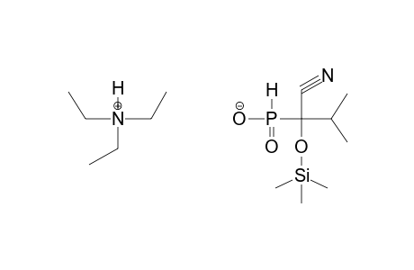 TRIETHYLAMMONIUM ALPHA-CYANO-ALPHA-TRIMETHYLSILYLOXYISOBUTYLPHOSPHONITE