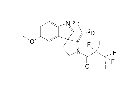 Spiro(5-methoxy-3H-indole-3,3'-(1'-pentaflourocarbonyl-2'-dideuteromethyletetrahydropyrrole))