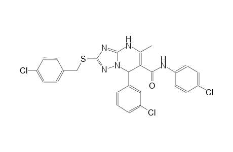 2-[(4-chlorobenzyl)sulfanyl]-7-(3-chlorophenyl)-N-(4-chlorophenyl)-5-methyl-4,7-dihydro[1,2,4]triazolo[1,5-a]pyrimidine-6-carboxamide