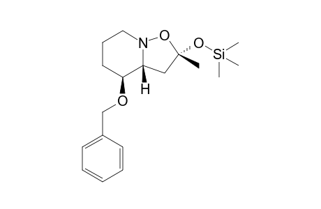 (2R,3aR,4S)-4-benzyloxy-2-methyl-2-(trimethylsilyloxy)-hexahydro-2H-isoxazolo[2,3-a]pyridine