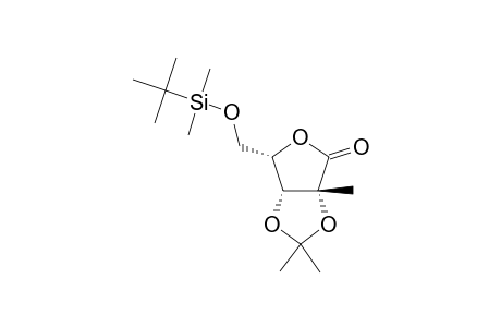 5-O-TERT.-BUTYLDIMETHYLSILYL-2,3-O-ISOPROPYLIDENE-2-C-METHYL-L-LYXONO-1,4-LACTONE