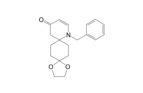 9-(Phenylmethyl)-1,4-dioxa-9-azadispiro[4.2.5^{8}.2^{5}]pentadec-10-en-12-one