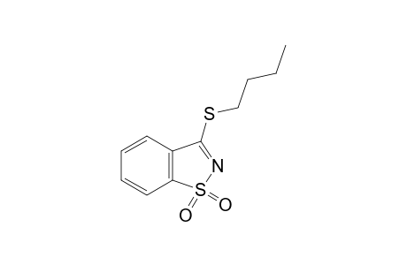 3-(butylthio)-1,2-benzisothiazole, 1,1-dioxide