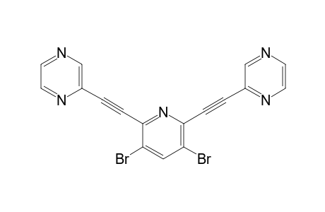 2,2'-((3,5-Dibromopyridine-2,6-diyl)bis(ethyne-2,1-diyl))dipyrazine