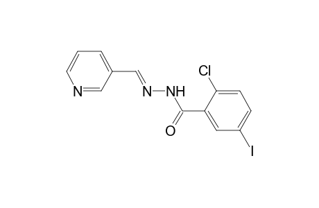 2-Chloro-5-iodo-N'-[(E)-3-pyridinylmethylidene]benzohydrazide