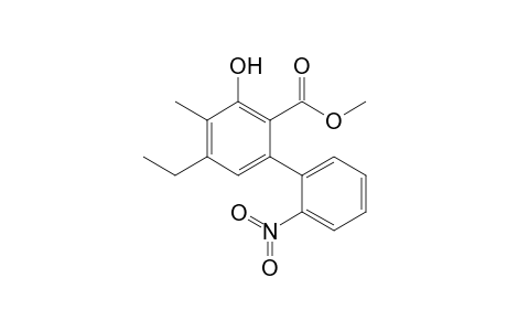 Methyl 5-ethyl-3-hydroxy-4-methyl-2'-nitrobiphenyl-2-carboxylate