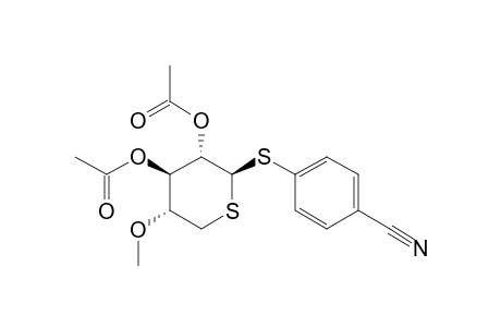 4-CYANOPHENYL-2,3-DI-O-ACETYL-4-O-METHYL-1,5-DITHIO-BETA-D-XYLOPYRANOSIDE