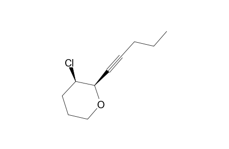 cis-3-CHLORO-2-(PENT-1'-YNYL)-TETRAHYDROPYRAN;cis-ISOMER